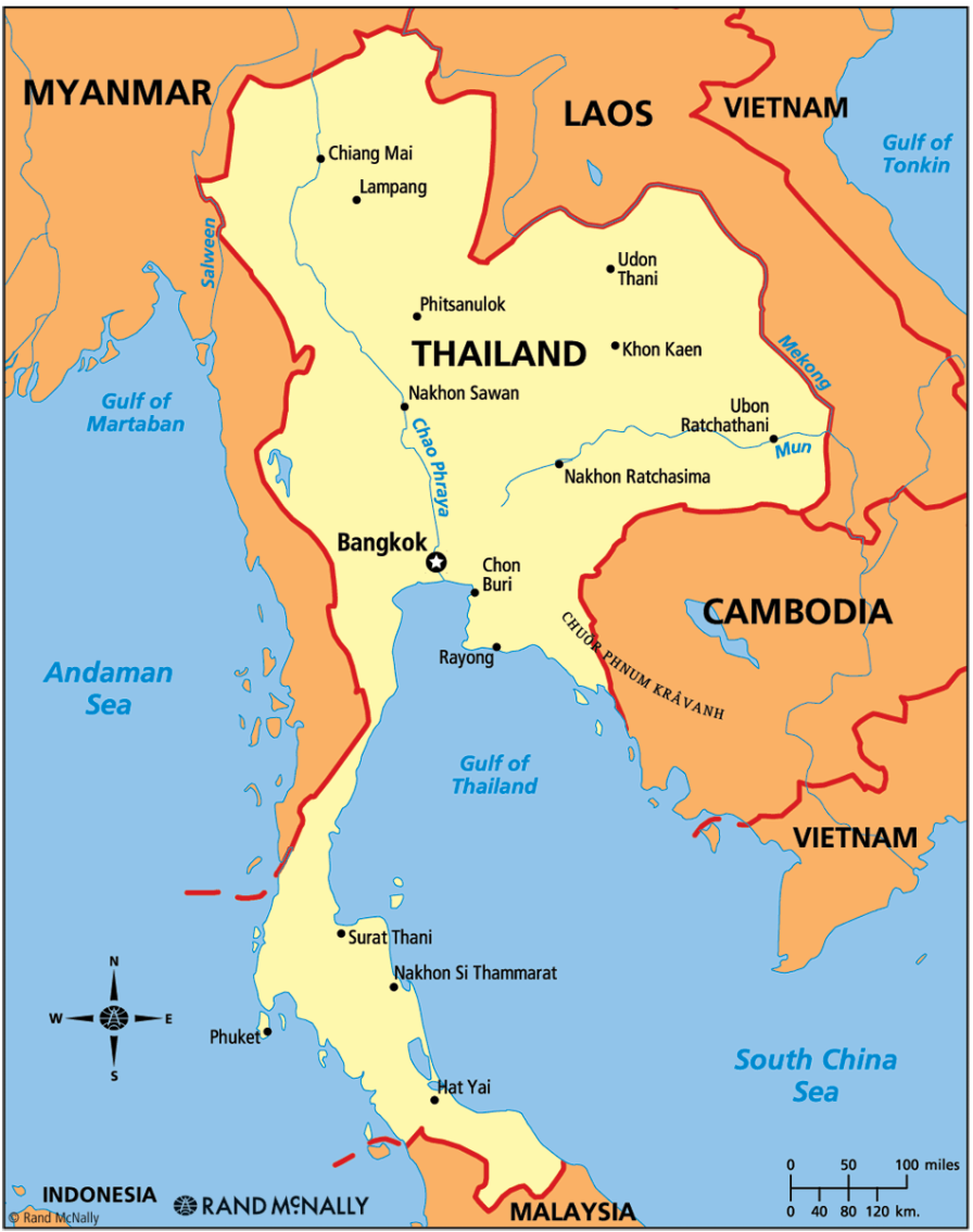 Thailand Map